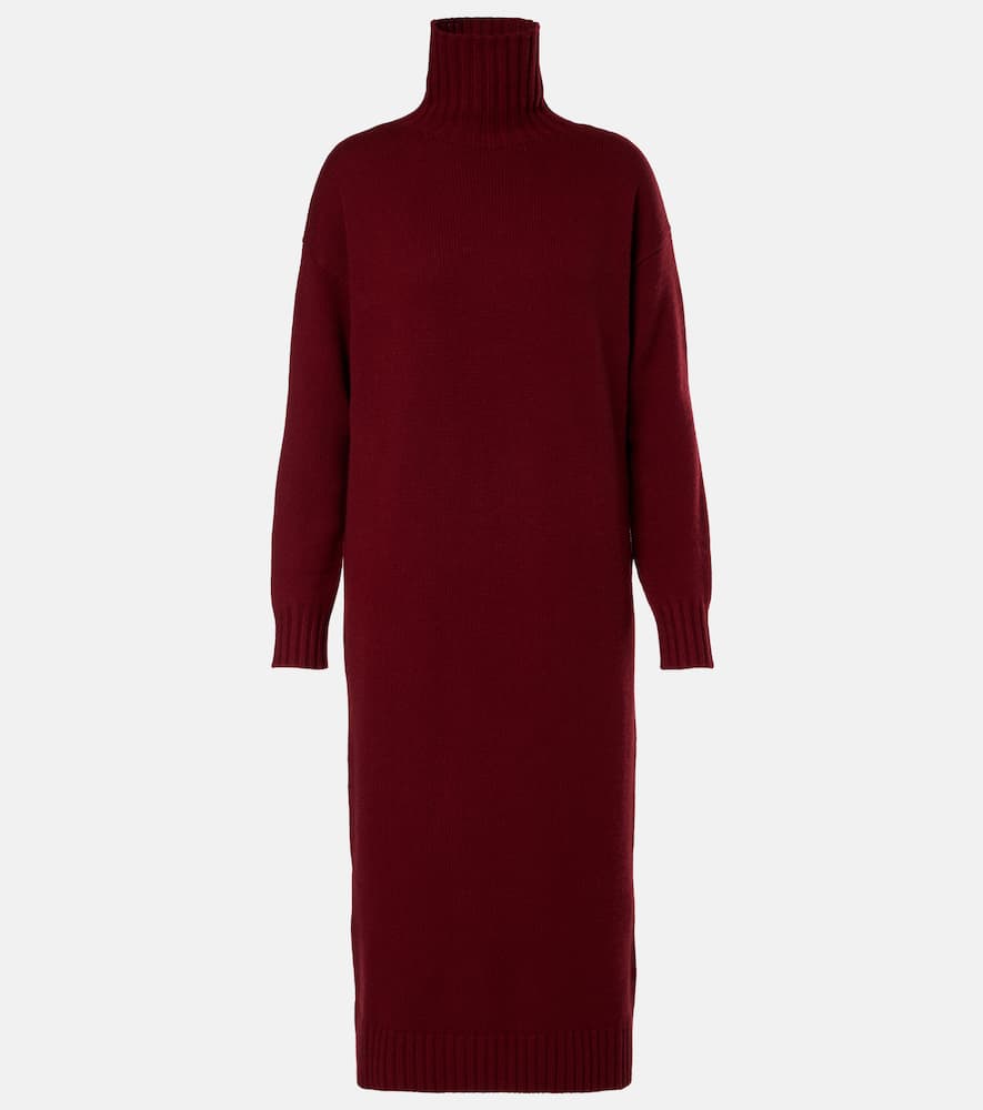 Max Mara Summer Cashmere Sweater Dress In Red