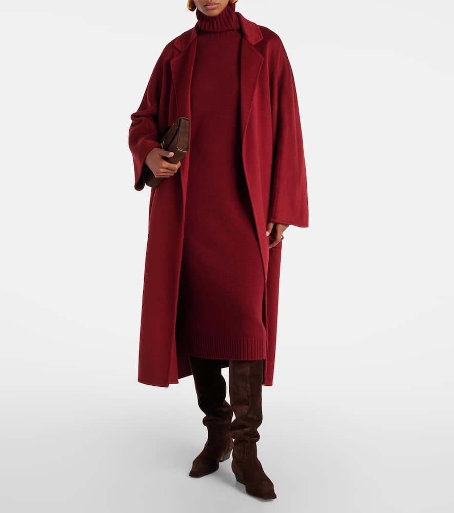 Max Mara Summer Cashmere Sweater Dress In Red