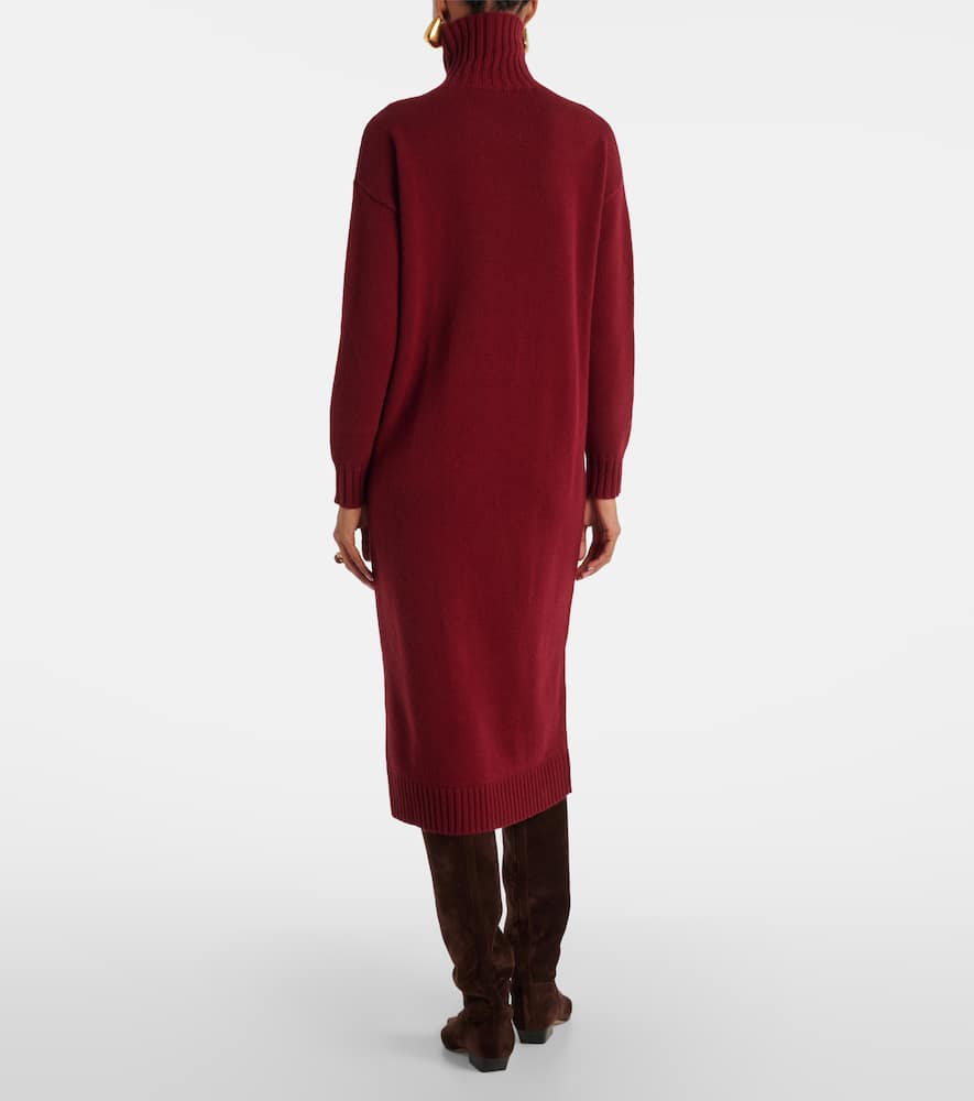 Max Mara Summer Cashmere Sweater Dress In Red