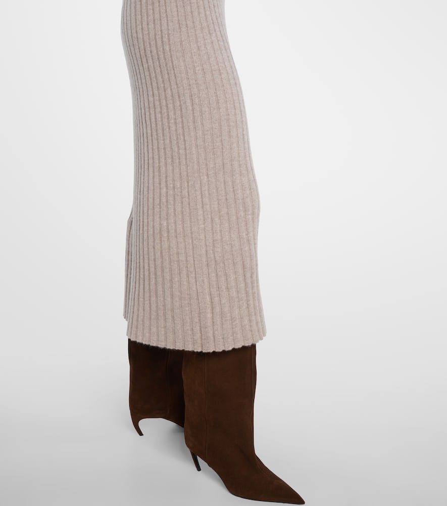 Jardin Des Orangers Knitted Cashmere Polo Dress In Sand