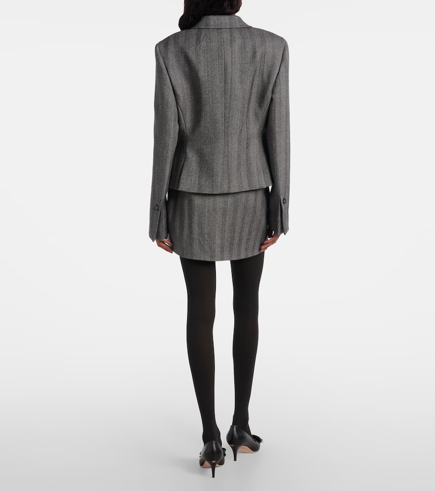 Wolford Suspender-patterned Tights In Black