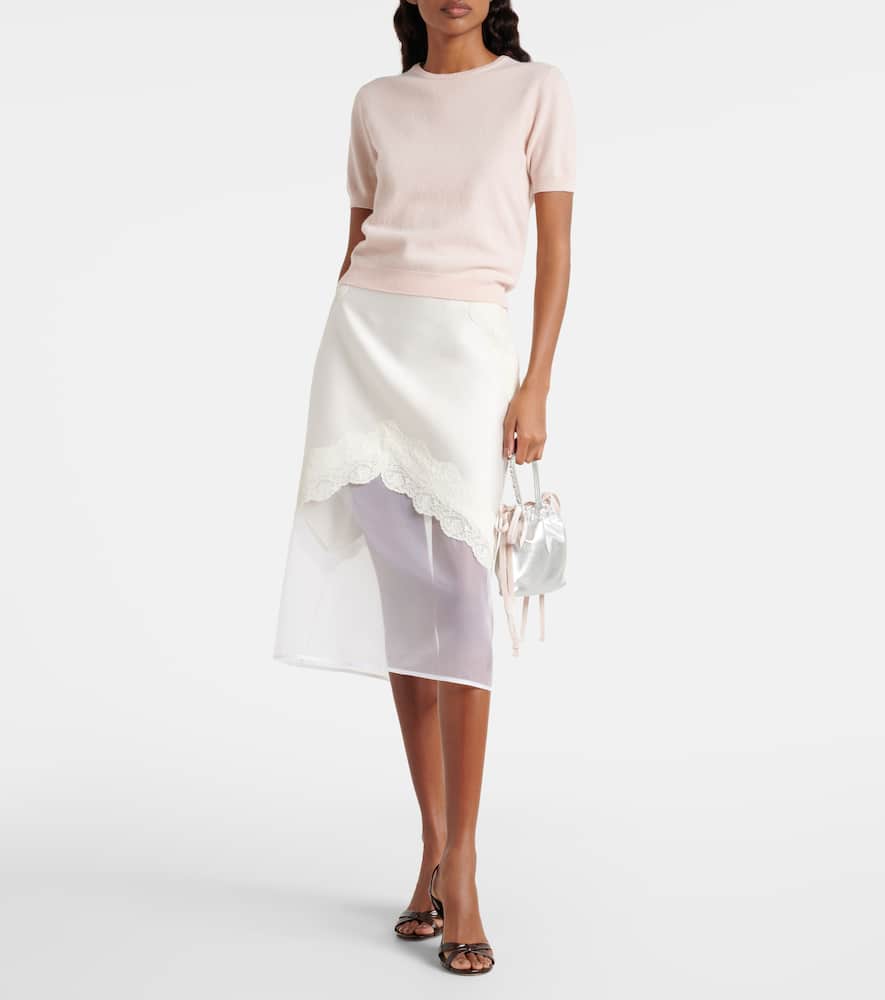 Jimmy Choo Drawstring Mini Embellished Leather Shoulder Bag In Silver