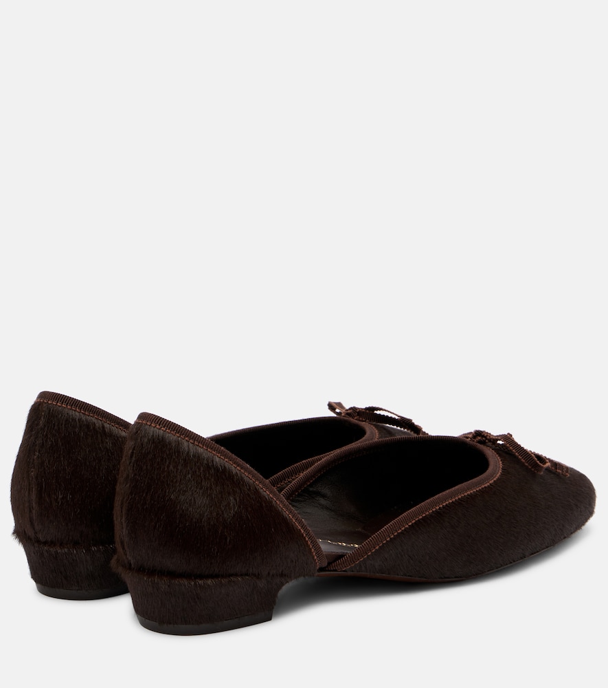 24/7 Calf Hair D'Orsay Ballet Flats