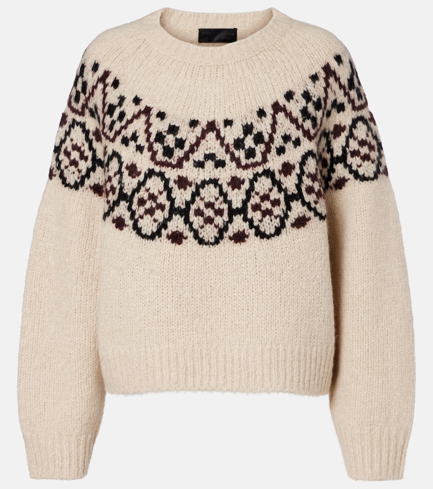 Nili Lotan Chrissy Fair Isle Jacquard Sweater