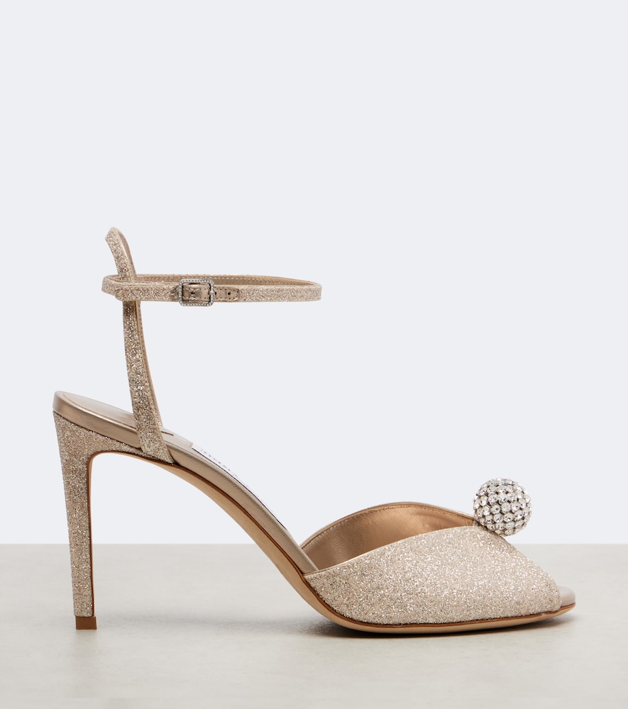 Sacora 85 Glitter Peep-Toe Sandals