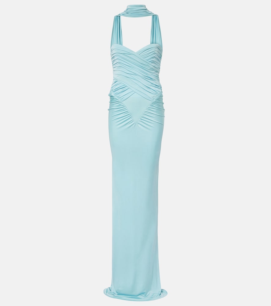 The New Arrivals Ilkyaz Ozel Samsara draped ruched gown