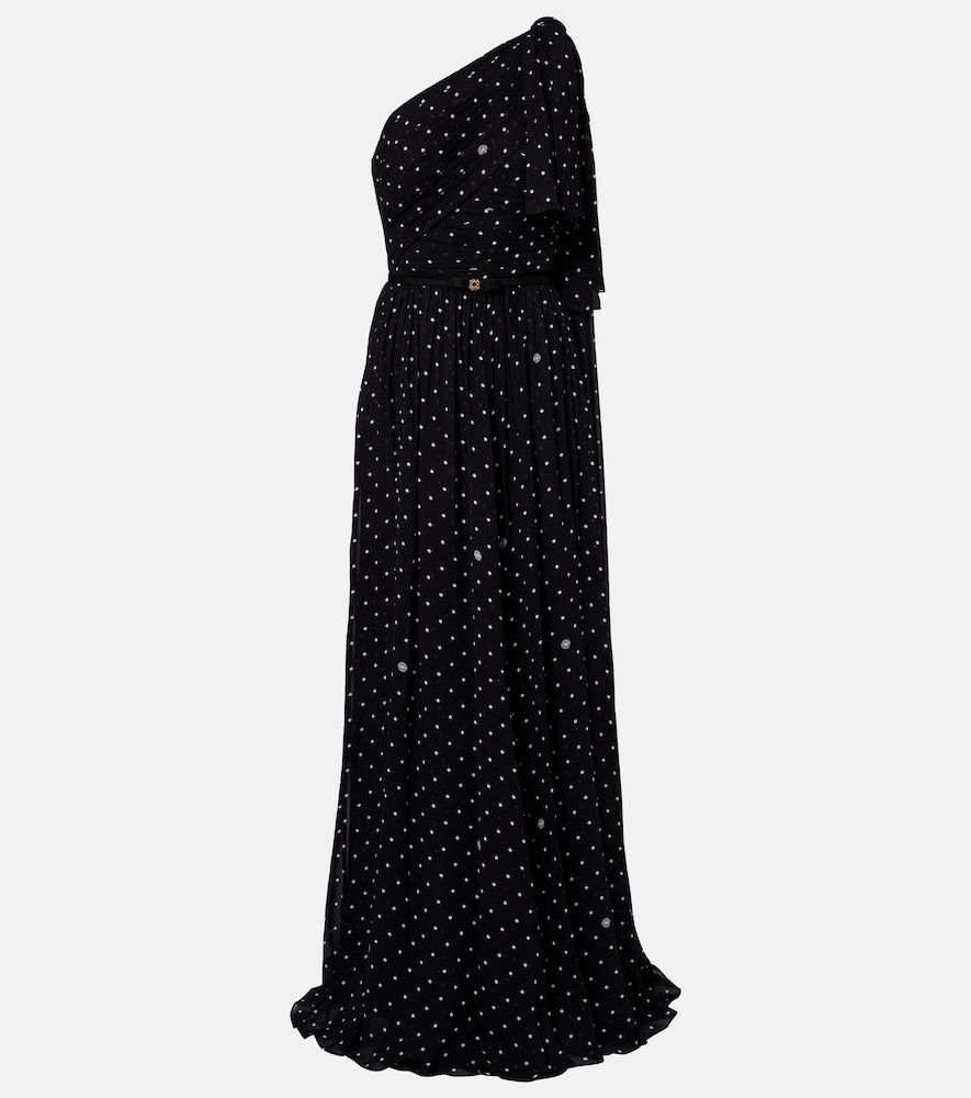 Elie Saab Polka-dot one-shoulder gown