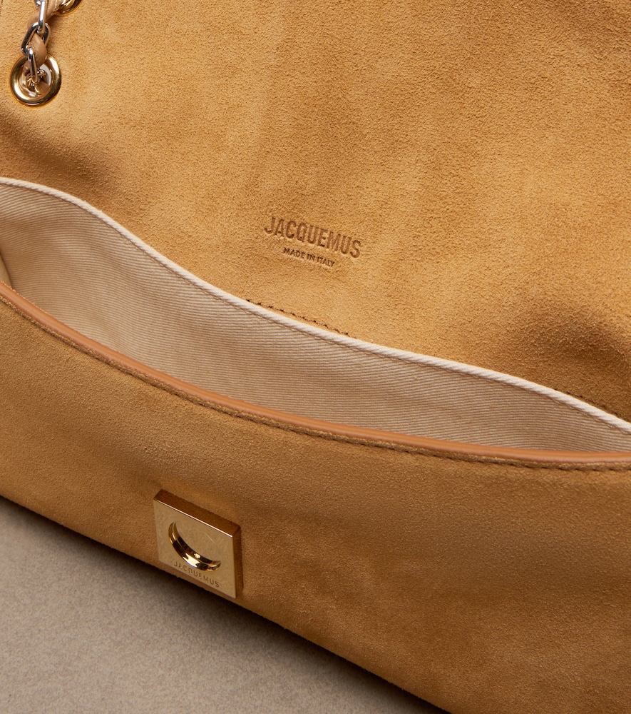  Jacquemus Jacquemus Schultertasche Bambino chaîne Aus Veloursleder 