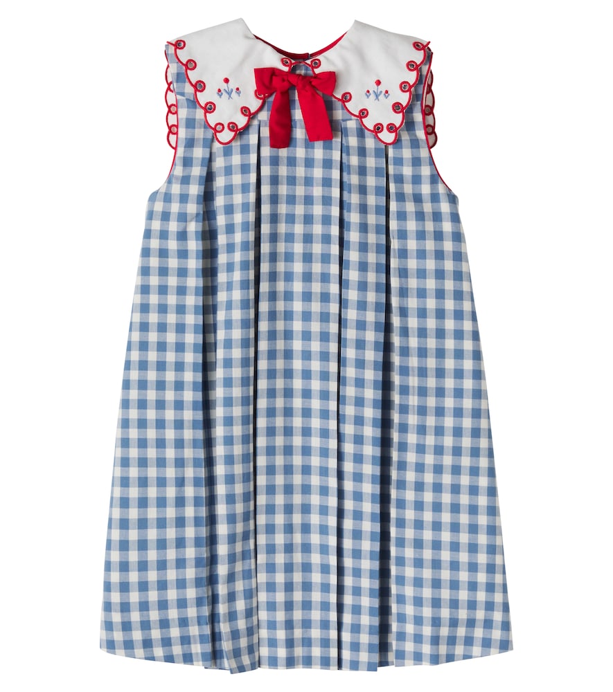 Pepa London Darby Gingham Pleated Cotton Dress