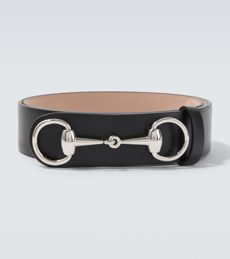 Gucci Men's Black Horsebit 1955 Leather Belt Inch Size 46 - Mytheresa