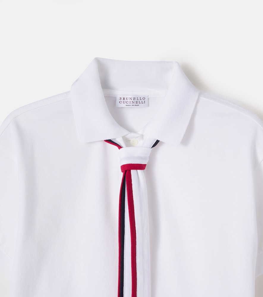  Brunello Cucinelli Kids Brunello Cucinelli Kids Polohemd Aus Baumwoll-piqué 