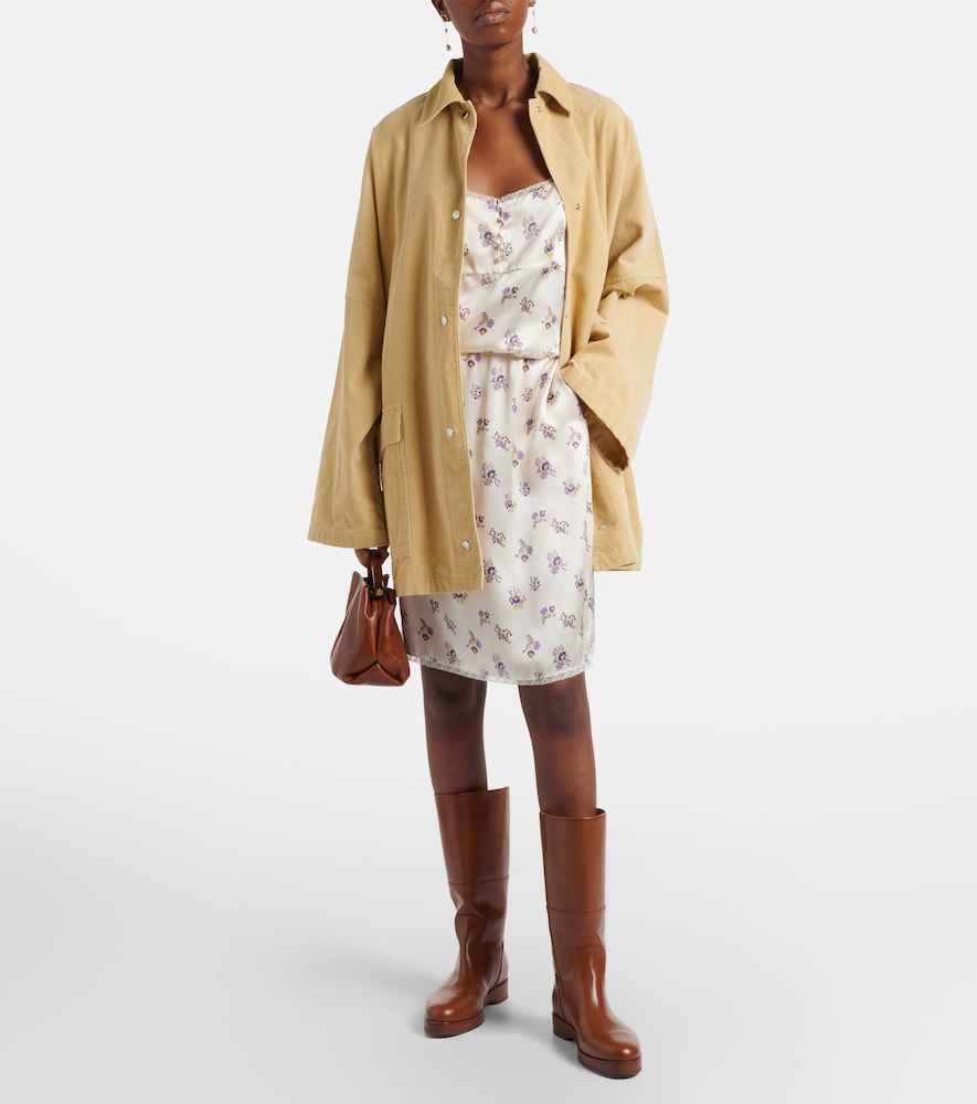 Dorothee Schumacher Shiny Daydream silk satin midi skirt