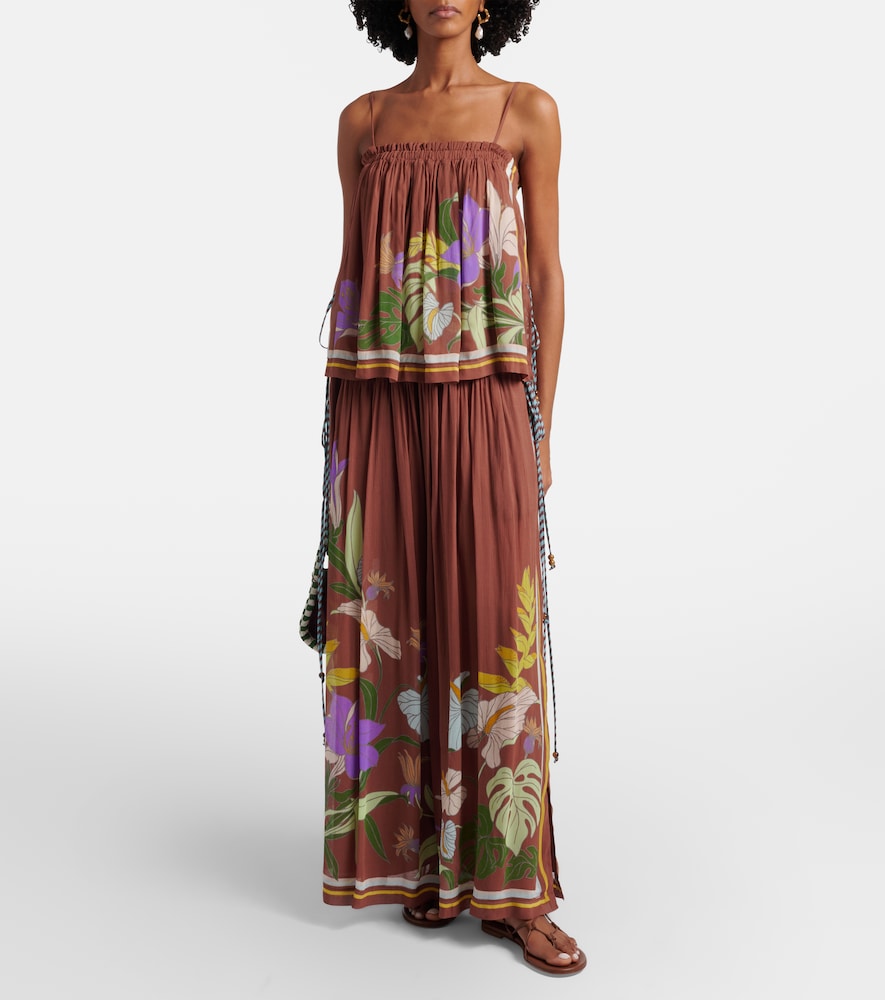 Alémais Alfie floral wide-leg pants