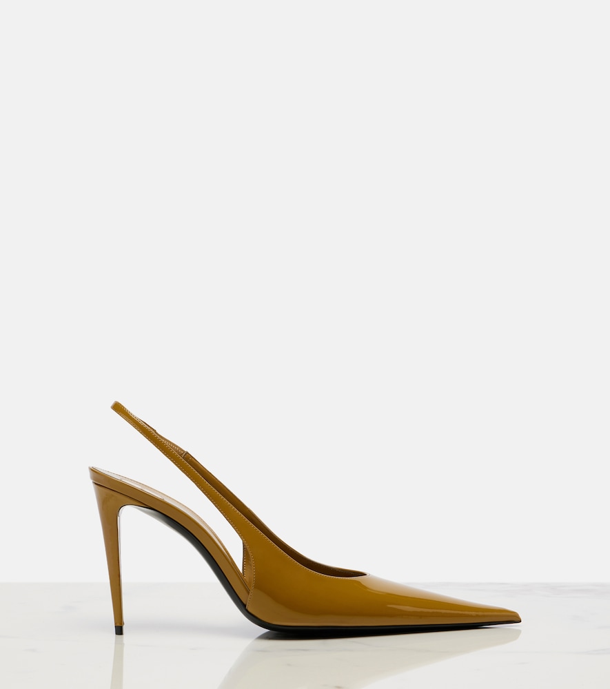  Saint Laurent Saint Laurent Slingback-pumps Guermantes Aus Lackleder 