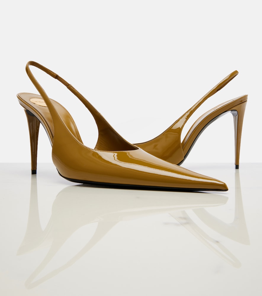 Guermantes Patent Leather Slingback Pumps