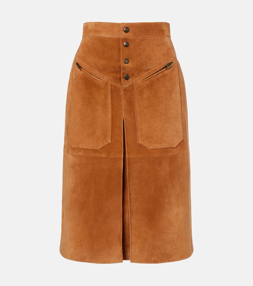Chloé Midirock aus Veloursleder