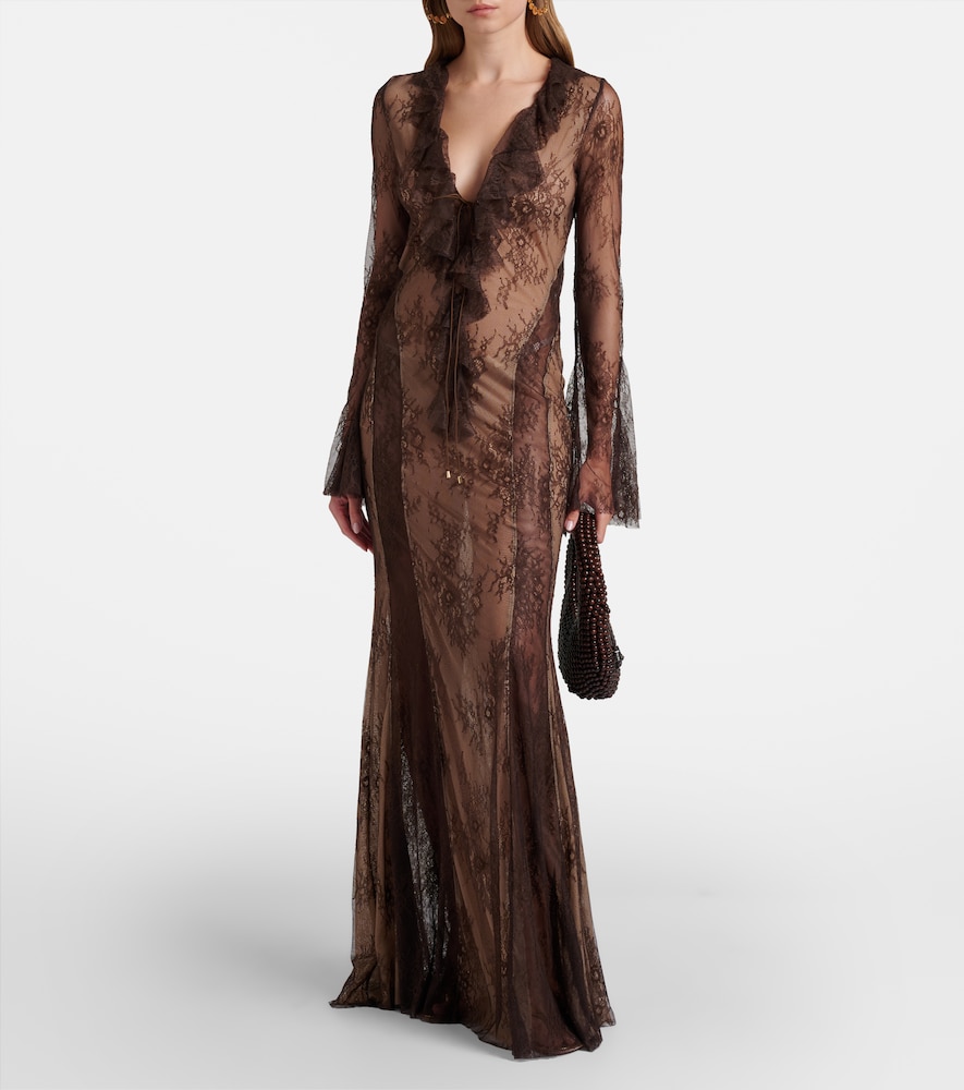 Bananhot Nori lace maxi dress