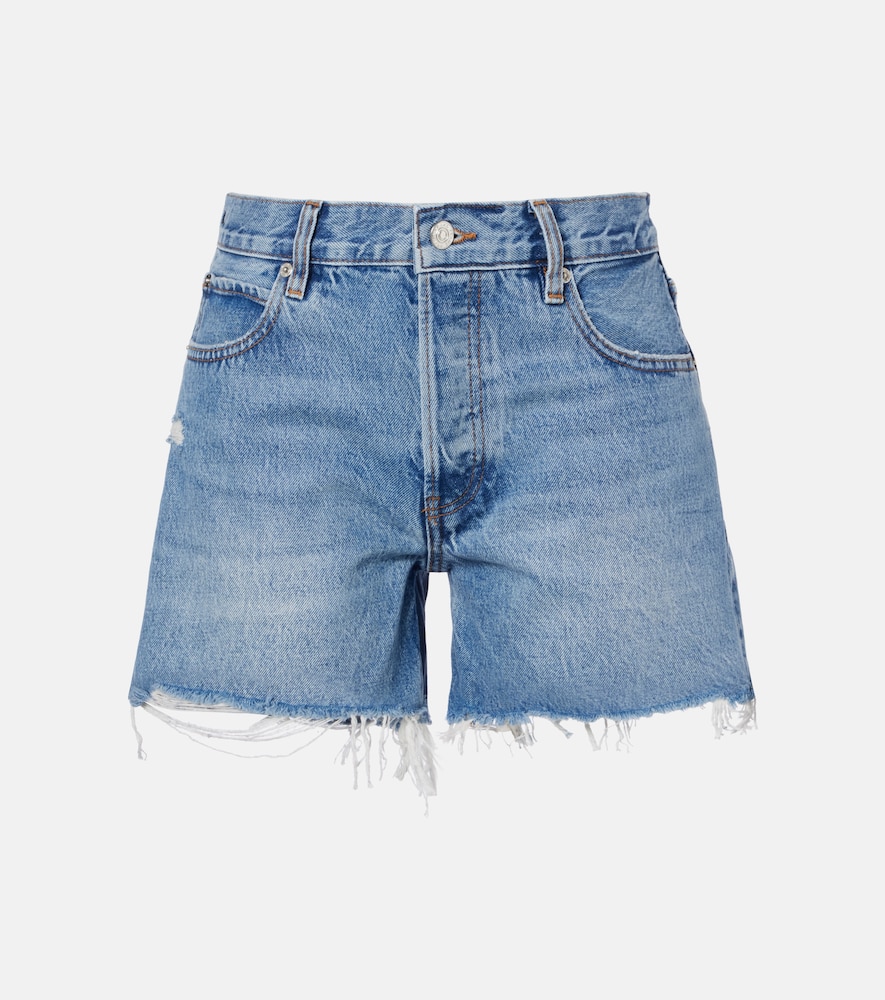 Frame The Long Hang denim shorts
