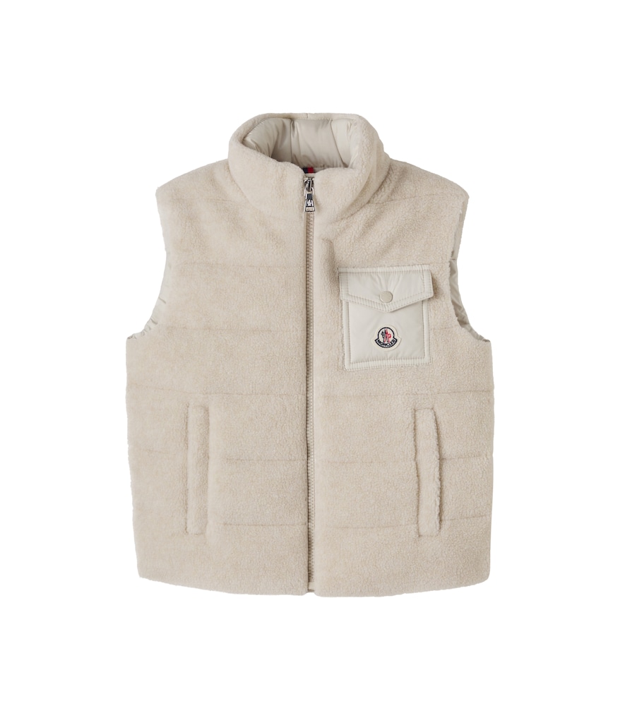 Moncler Enfant Beige Merek Teddy Down Vest Y Size 14 - Mytheresa