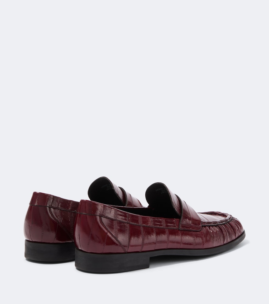 Eel Leather Penny Loafers