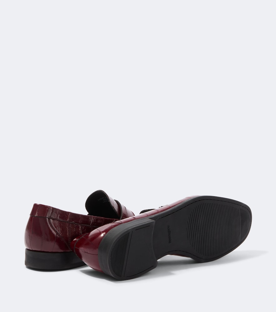 Eel Leather Penny Loafers