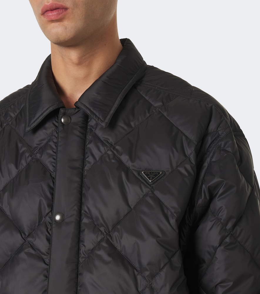 Logo Quilted Down Jacket