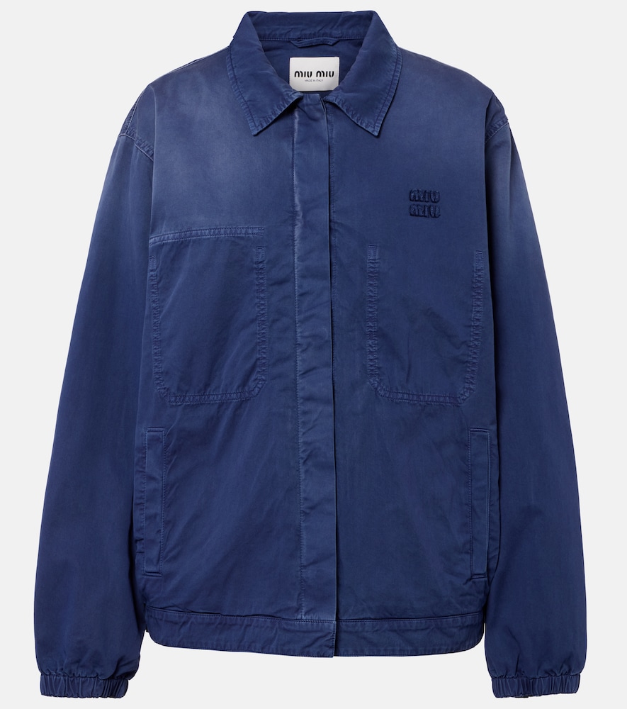 Blouson aus Baumwoll-Twill
