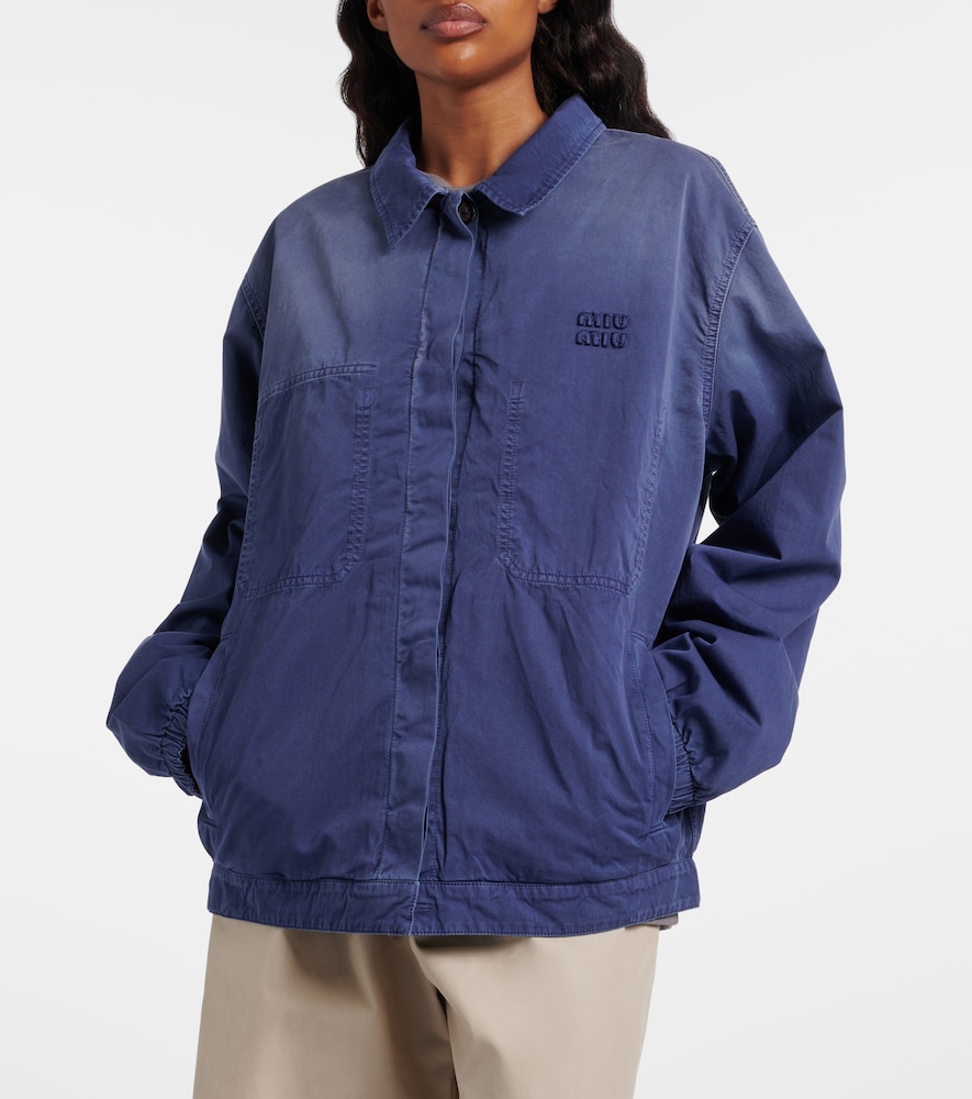  Miu Miu Miu Miu Cotton Twill Blouson Jacket 