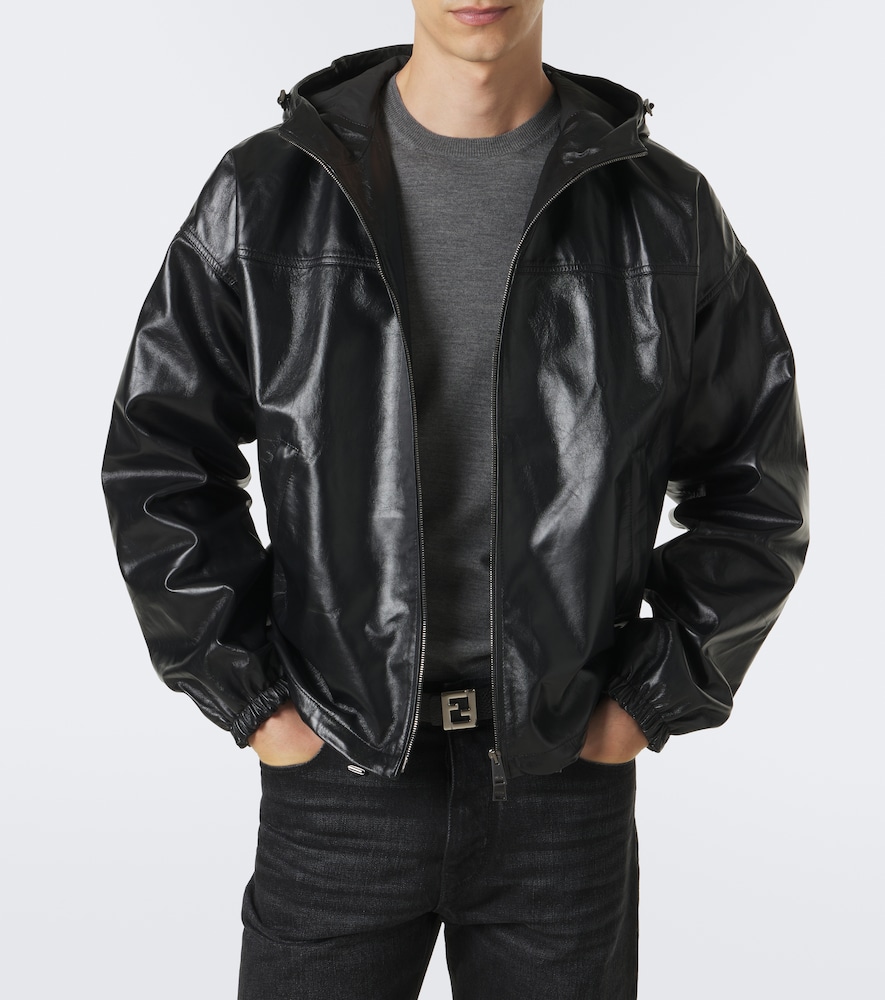 Leather Bomber Jacket