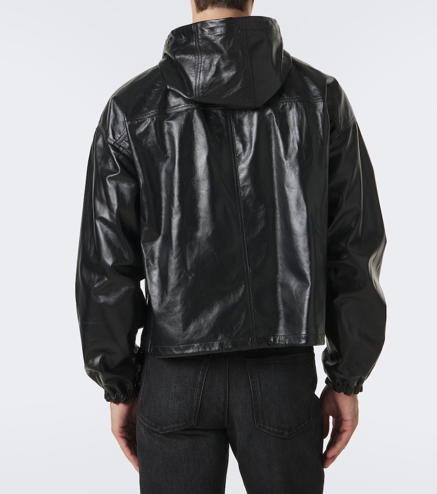 Leather Bomber Jacket