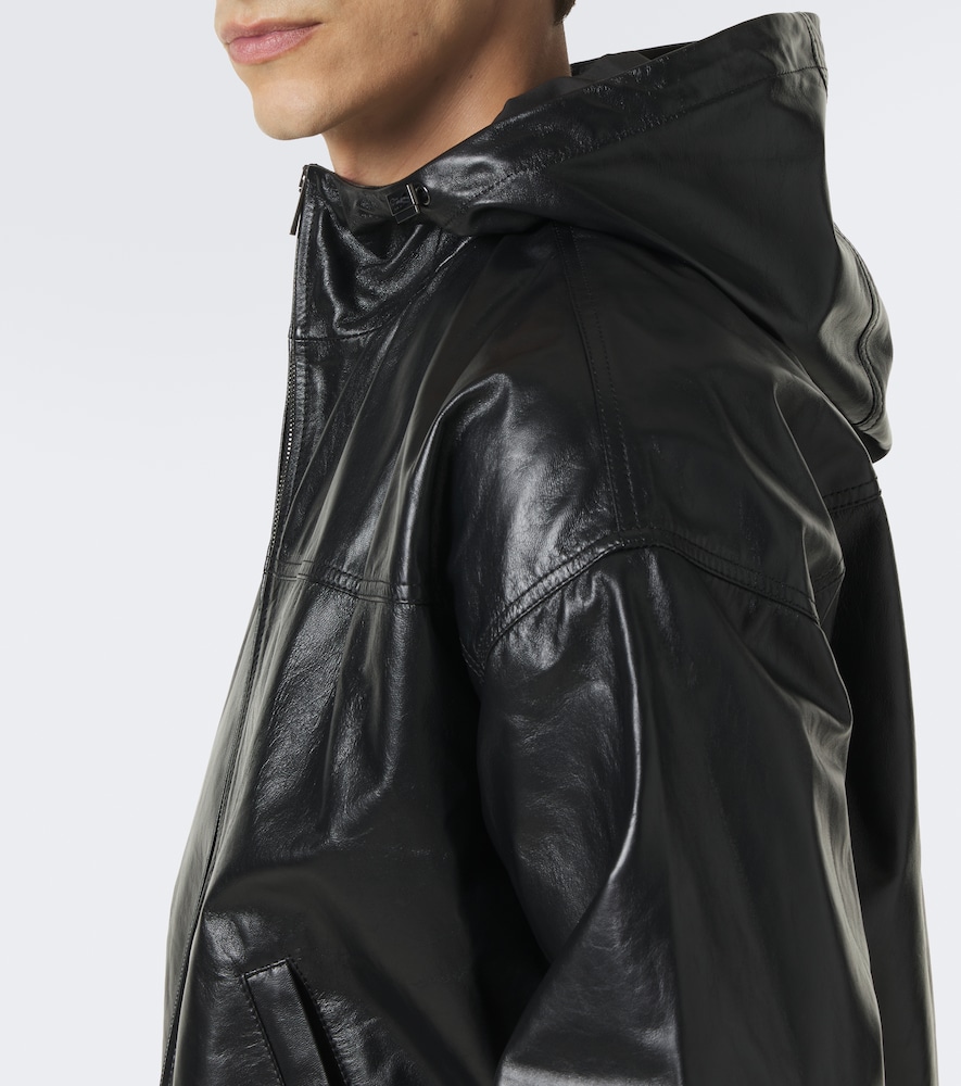 Leather Bomber Jacket