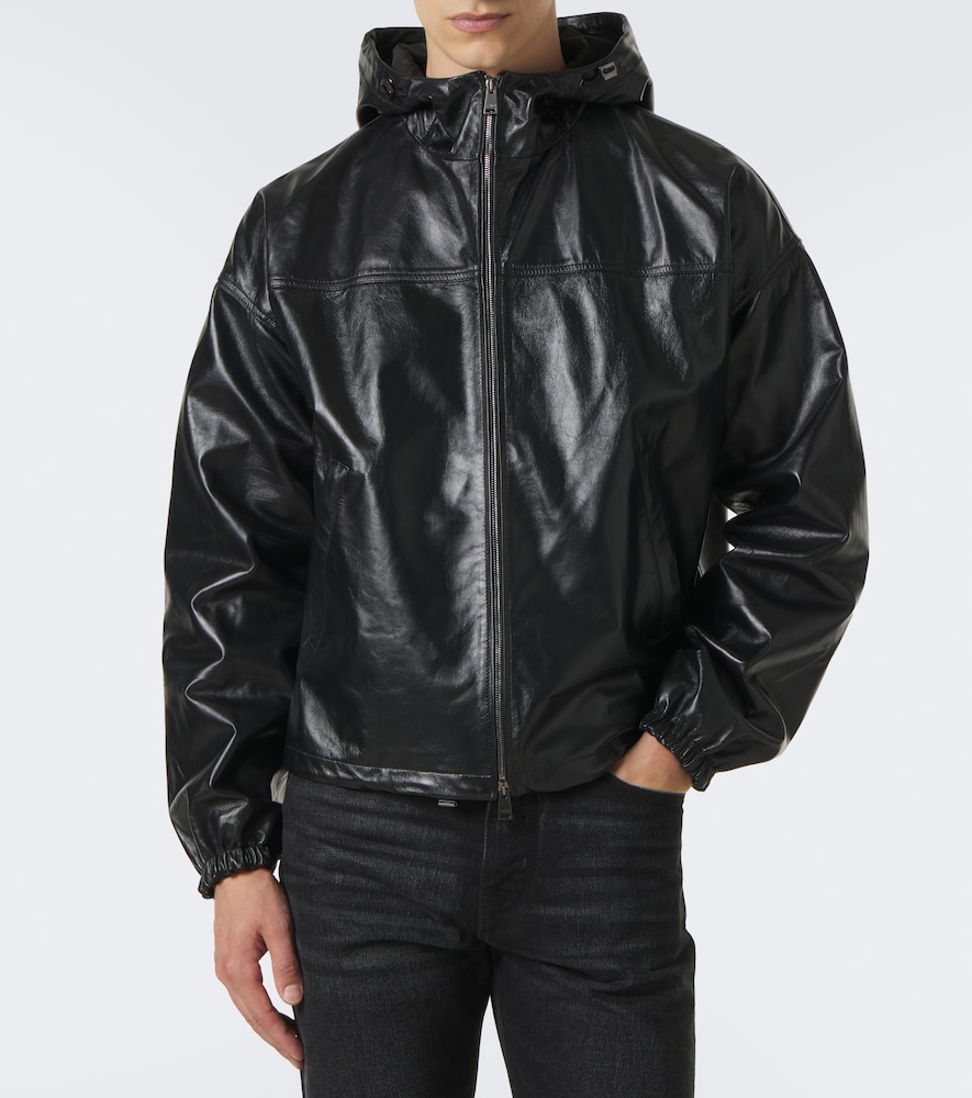 Leather Bomber Jacket
