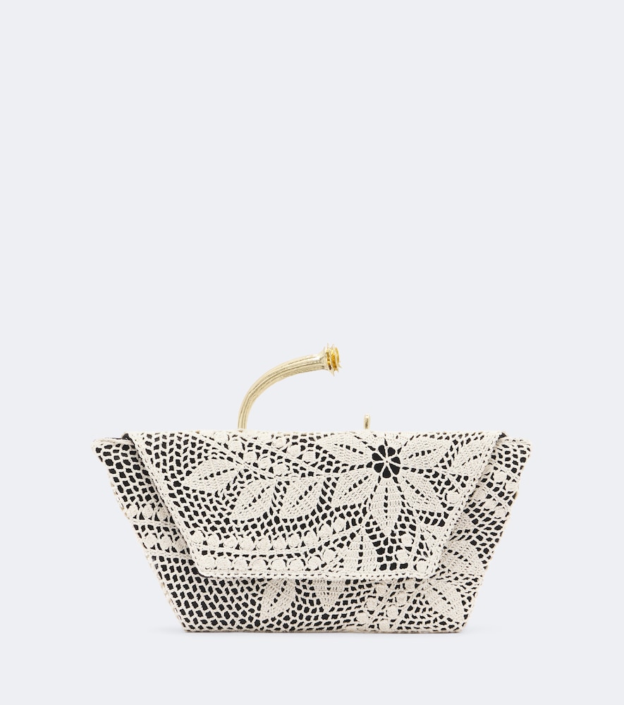 Clutch Bracelet aus Häkelstrick