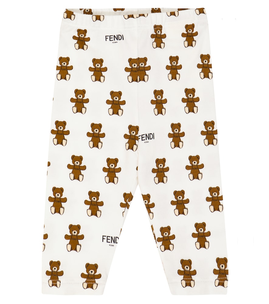 Fendi Kids Baby printed cotton-blend leggings　フェンディ キッズ ベビー プリント コットンブレンド レギンス Fendi