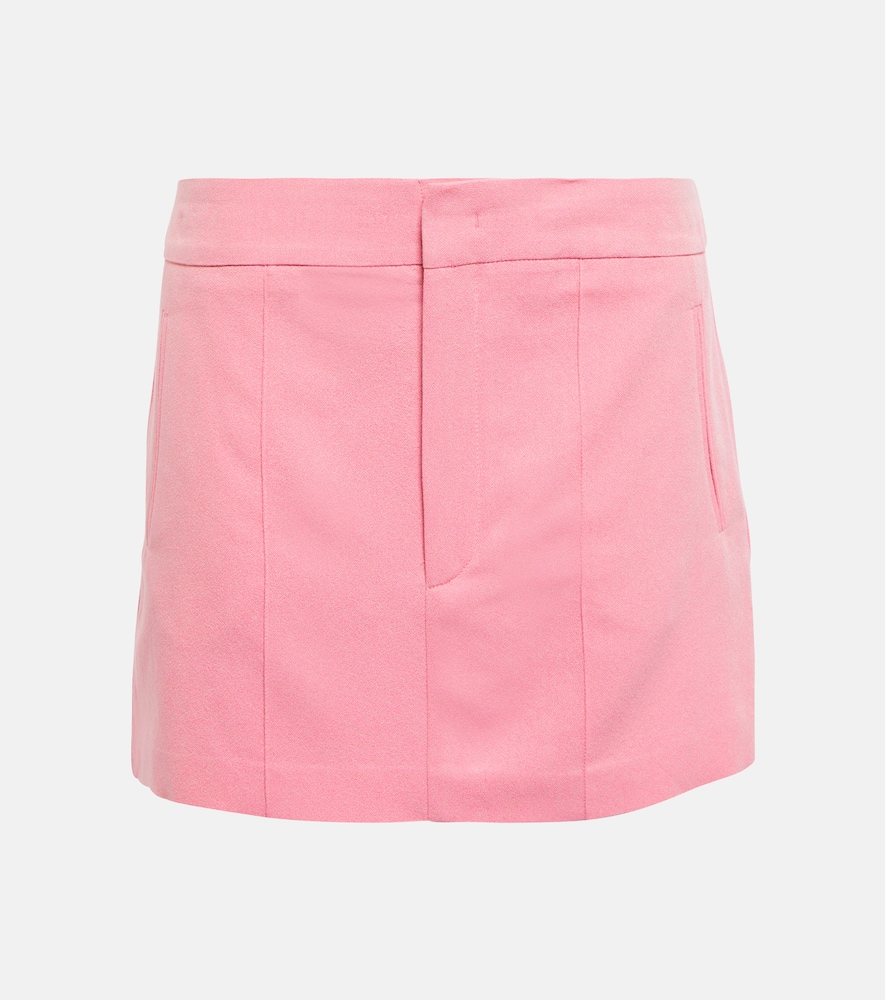 Shop Isabel Marant Licoba Crêpe Miniskirt In Pink