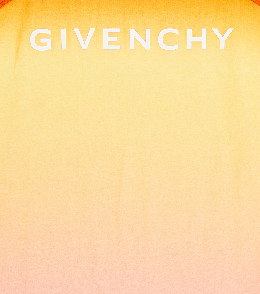 Shop Givenchy Logo Ombré Cotton Jersey Dress In Unique