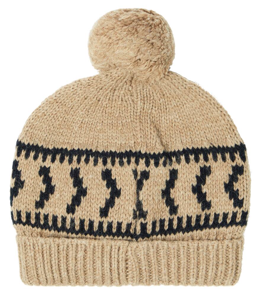 1+ In The Family Baby Nadja Intarsia Beanie In Brown