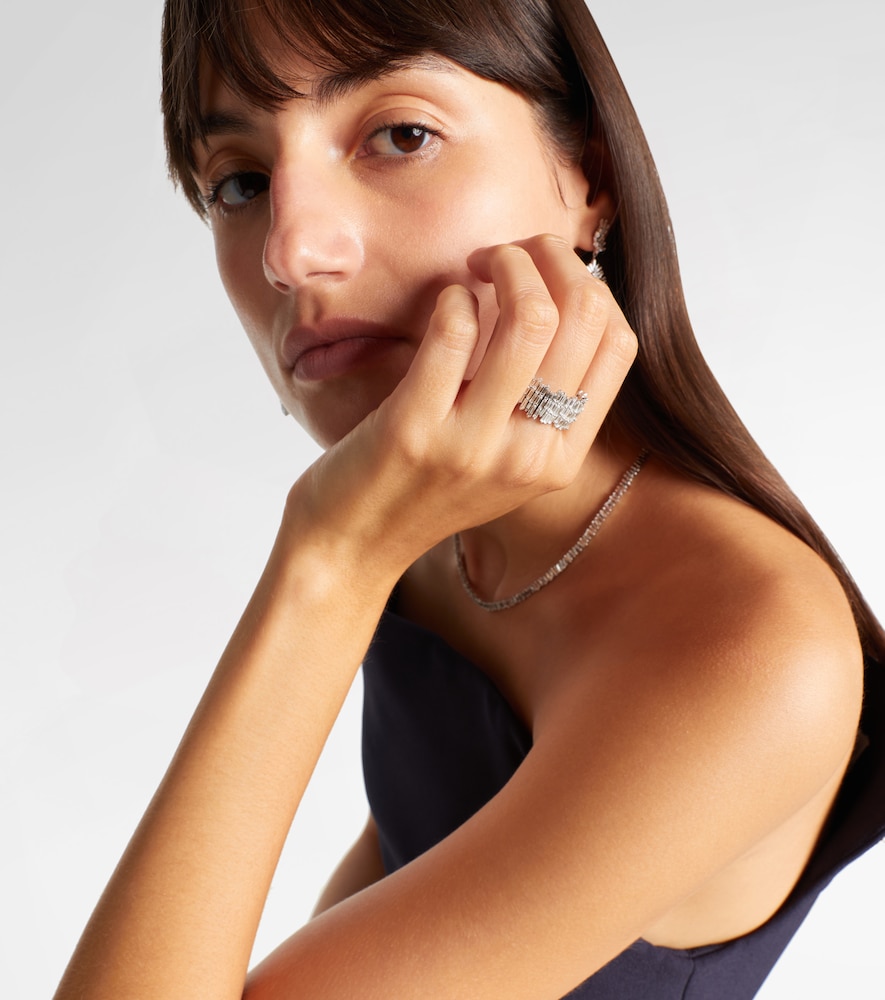  Suzanne Kalan Suzanne Kalan Anillo De Oro Blanco De 18 Ct Con Diamantes 