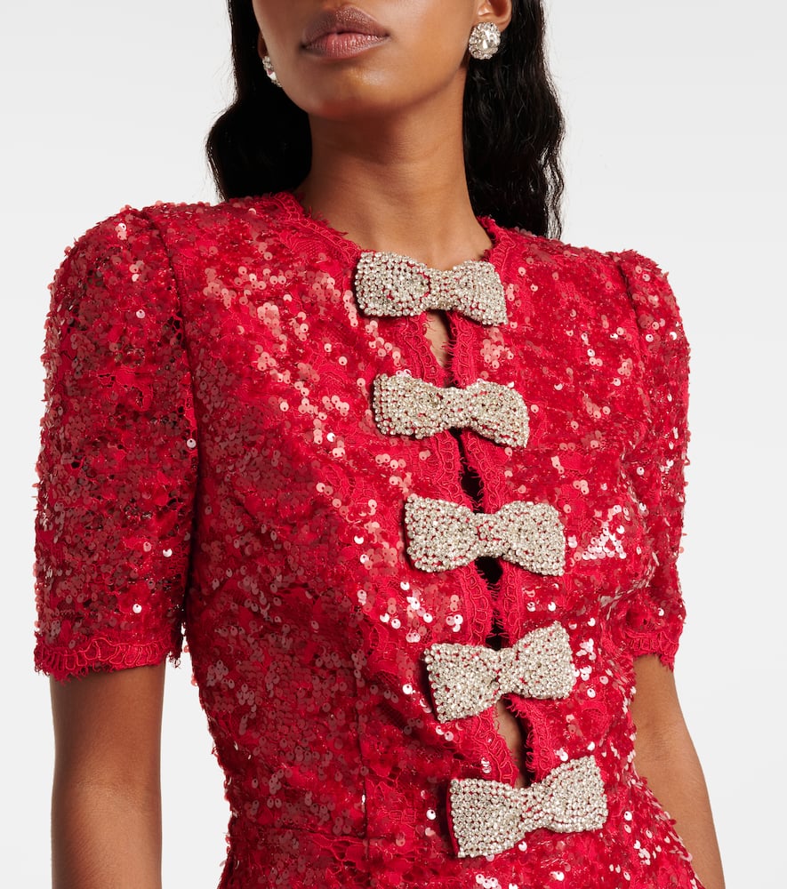 Rebecca Vallance X Nicky Hilton Leyla Mini Dress In Red