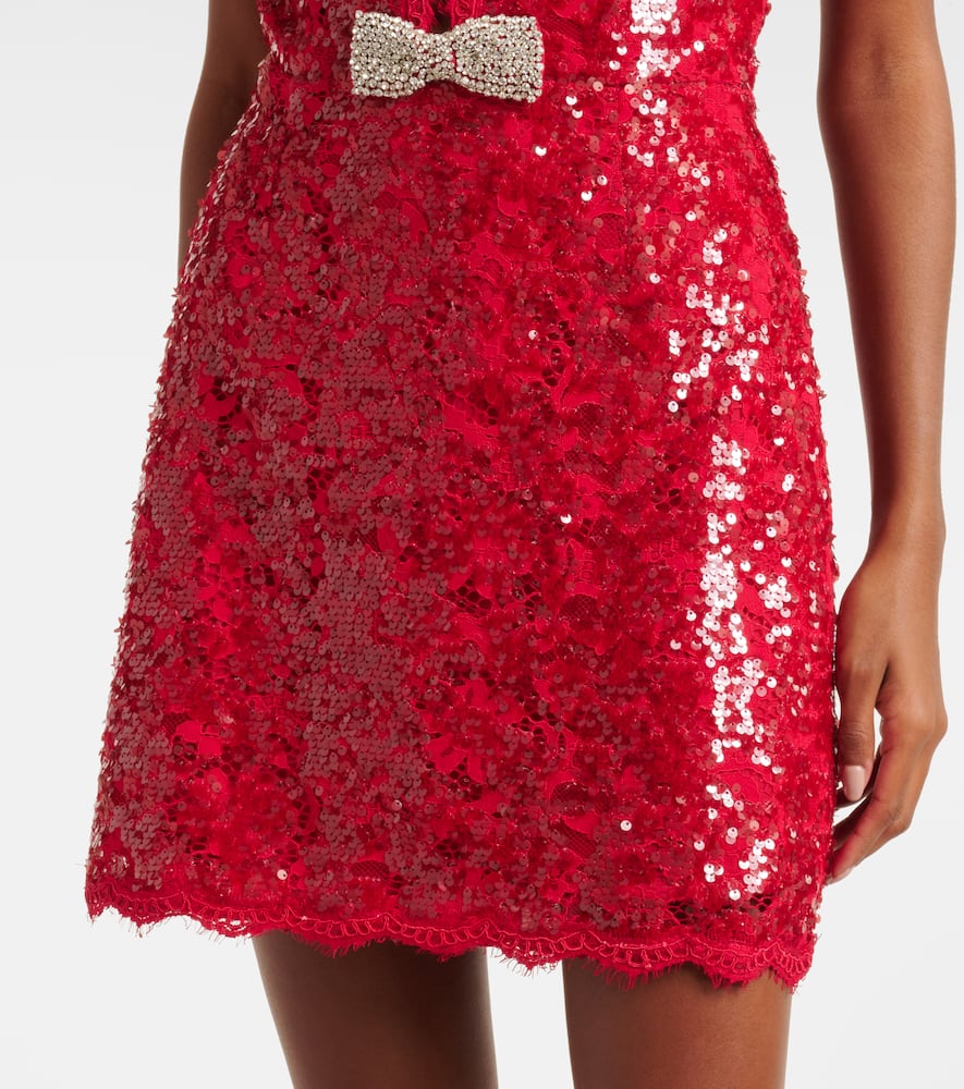 Rebecca Vallance X Nicky Hilton Leyla Mini Dress In Red
