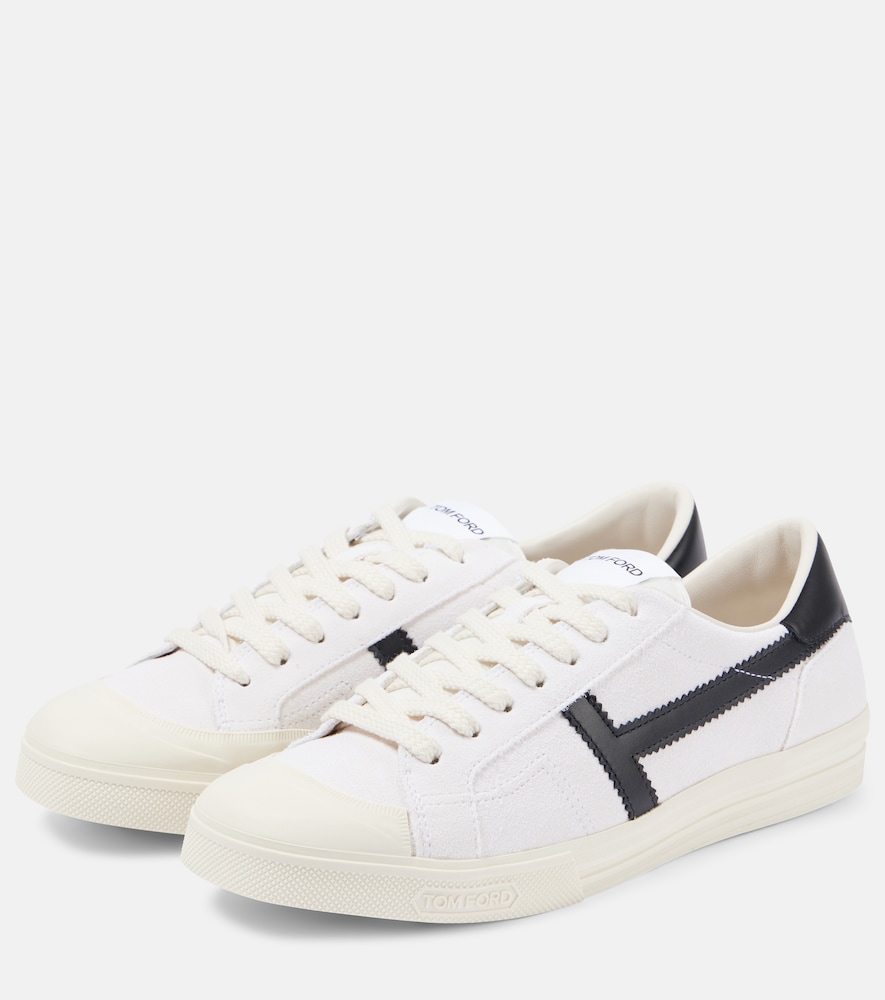  Tom Ford Tom Ford Logo Leather Sneakers 