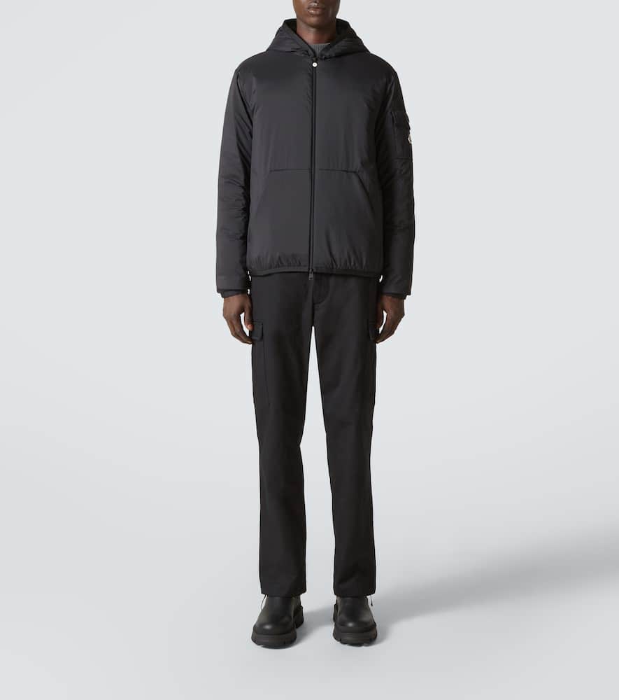 Moncler Monteynard Nylon Down Jacket In Black