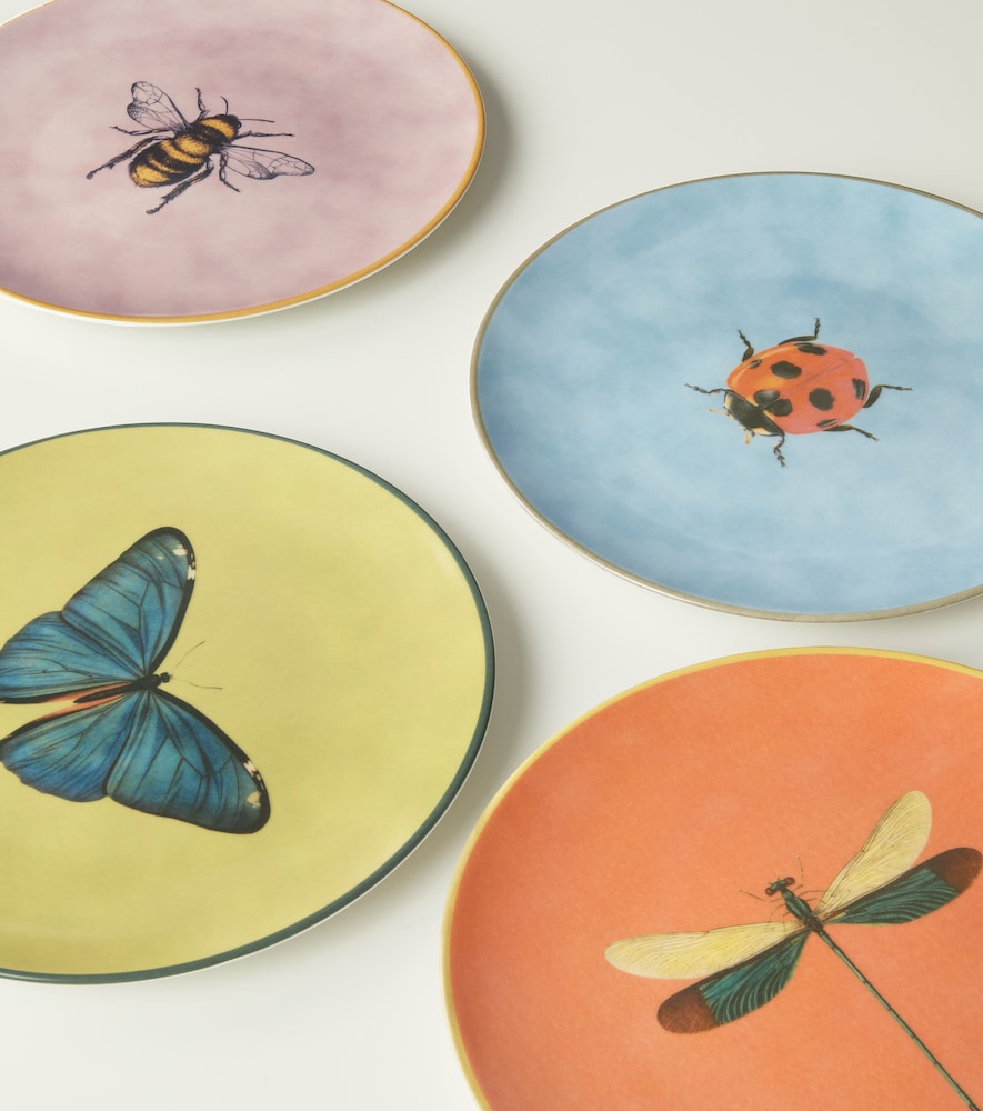  Les-ottomans Les-ottomans Frühstücksteller Insetti Butterfly 