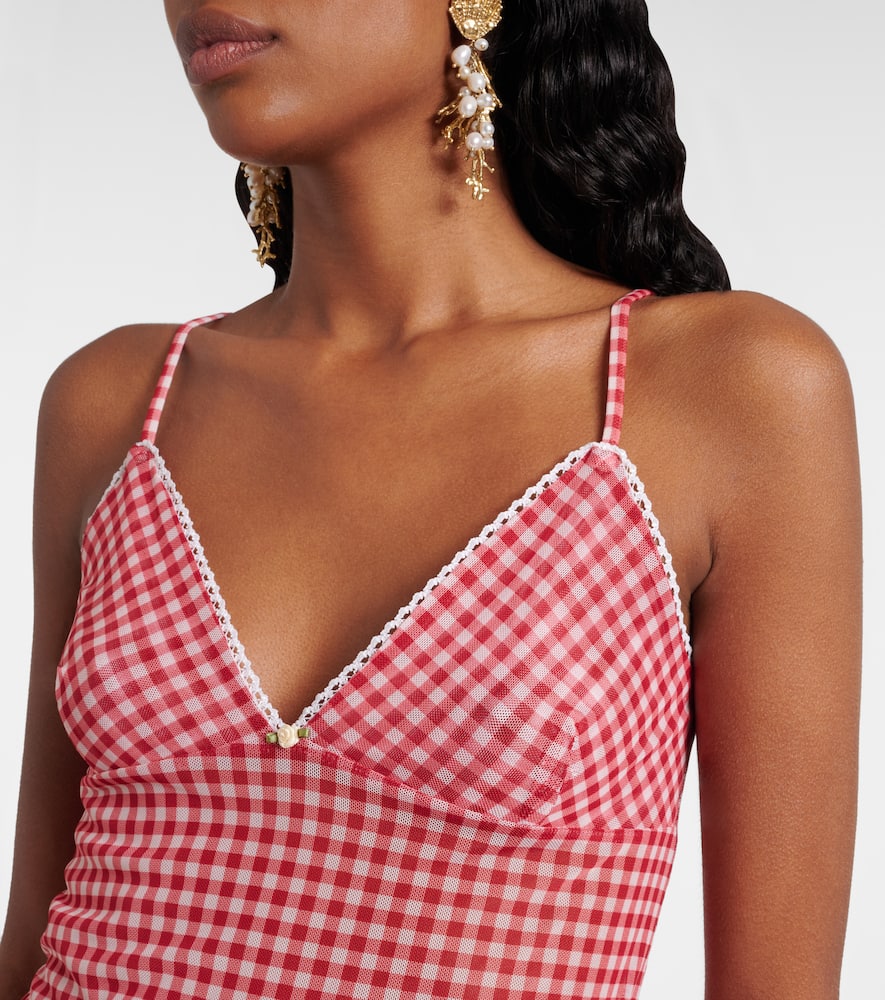 Bananhot Solay Gingham Tank Top In Pattern