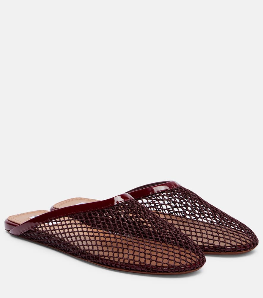 Alaïa Classique fishnet mules