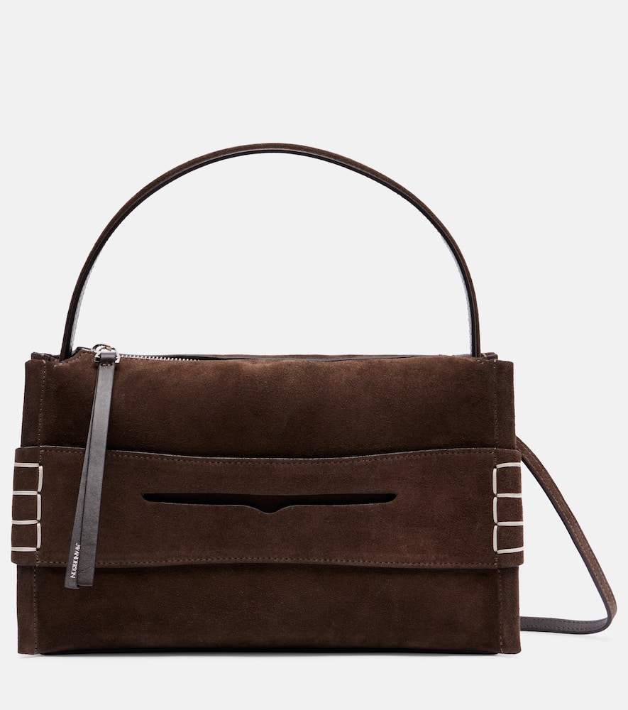 Loafer suede shoulder bag