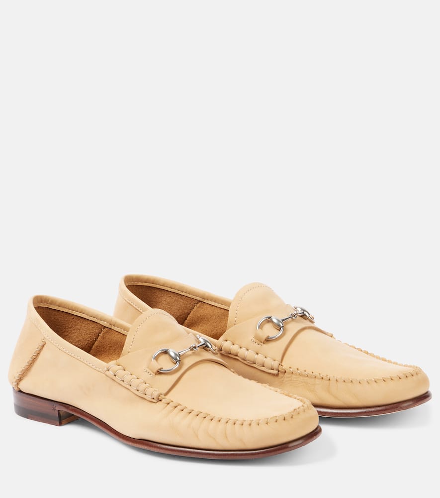 Gigi Horsebit suede loafers