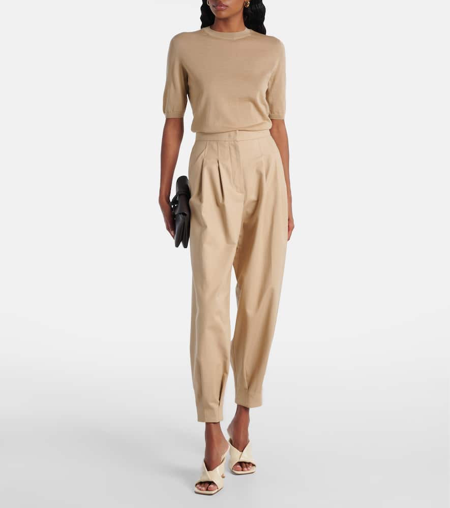 Max Mara Warren Silk And Cashmere Fine Knit Top