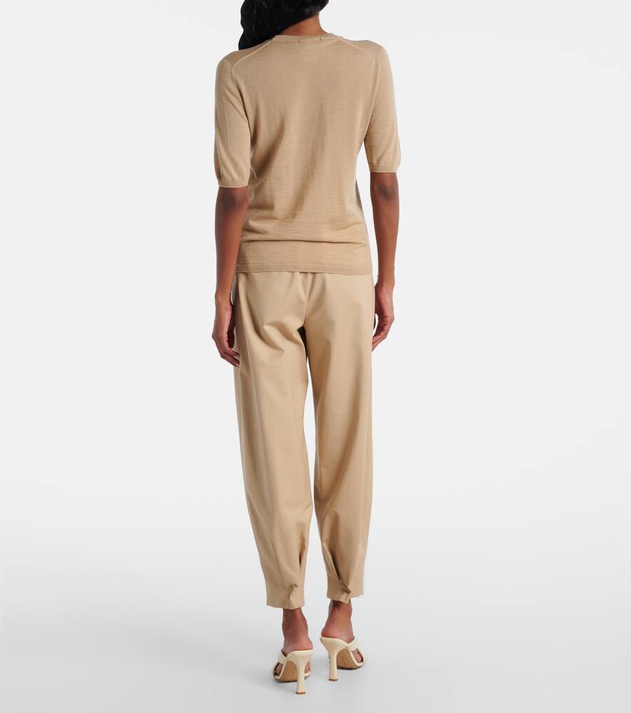 Max Mara Warren Silk And Cashmere Fine Knit Top