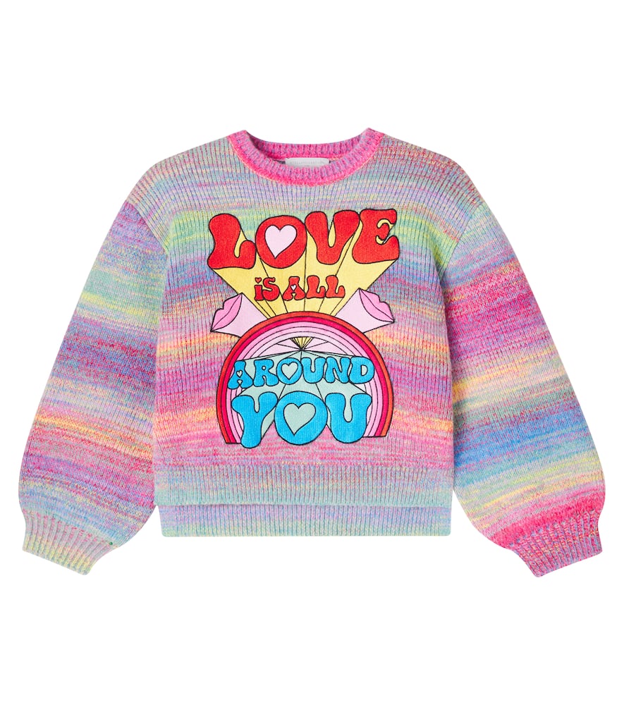 Stella Mccartney Appliqué Sweater In Multi
